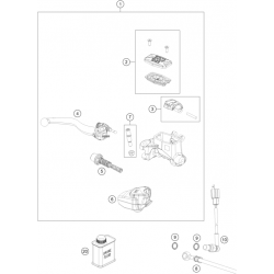 Maître cylindre de frein avant GASGAS 250 EC-F 4T 2021 