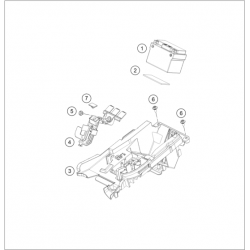 Batterie et faisceau electrique GASGAS 250 EC-F 4T 2021 