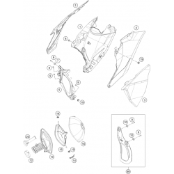 Filtre à air et boîte à air GASGAS 250 EC-F 4T 2021 