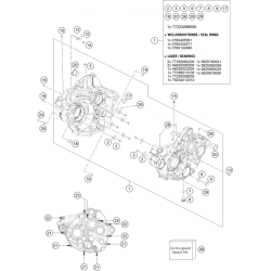 Carters moteur GASGAS 250 EC-F 4T 2021 