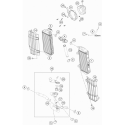 Système de refroidissement GASGAS 250 EC-F 4T 2021 