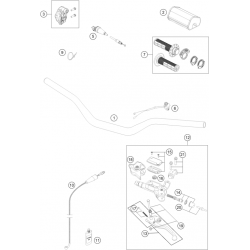 Guidon et commandes GASGAS 125 MC 2T 2021 