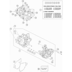 Carters moteur GASGAS 125 MC 2T 2021 