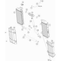 Système de refroidissement GASGAS 125 MC 2T 2021 