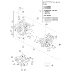 Carters moteur GASGAS 250 MC-F 4T 2021 