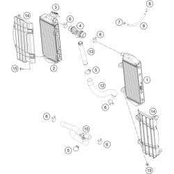 Système de refroidissement GASGAS 250 MC-F 4T 2021 