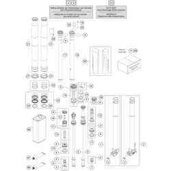 Fourche détaillée GASGAS 450 MC-F 4T 2021 