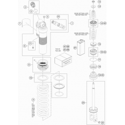 Amortisseur détaillé GASGAS 450 MC-F 4T 2021 