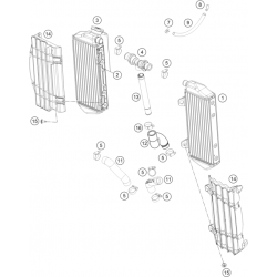 Système de refroidissement GASGAS 450 MC-F 4T 2021 