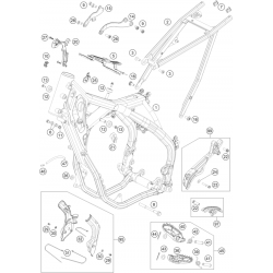 Cadre et boucle arrière GASGAS 250 EC 2022 