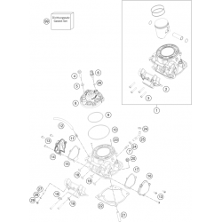 Cylindre et culasse GASGAS 300 EC 2T 2022 