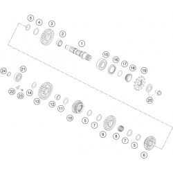 Boîte de vitesse - arbre secondaire GASGAS 350 MC-F 4T 2022 