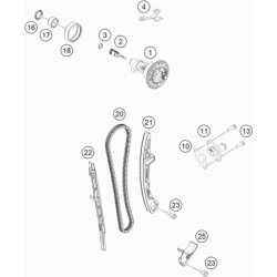 Système de distribution GASGAS 450 MC-F 4T 2022 