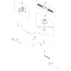 Guidon et commandes HUSQVARNA TC 50 2T 2021 