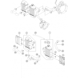 Système de refroidissement HUSQVARNA TC 50 2T 2021 