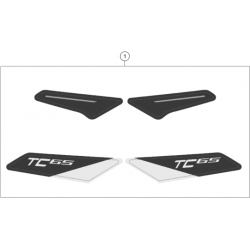 Adhésifs kit déco HUSQVARNA TC 65 2T 2021 