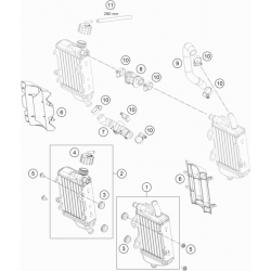 Système de refroidissement HUSQVARNA TC 65 2T 2021 