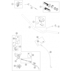 Guidon et commandes HUSQVARNA TE 85 14/17 2T 2021 