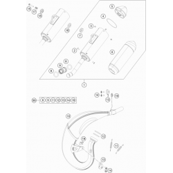 Échappement HUSQVARNA TE 85 14/17 2T 2021 