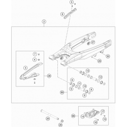 Bras oscillant HUSQVARNA 125 TC 2T 2021 