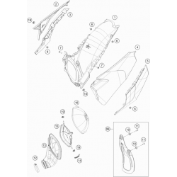 Filtre à air et boîte à air HUSQVARNA 125 TC 2T 2021 