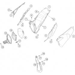 Filtre à air et boîte à air HUSQVARNA 250 TC 2T 2021 