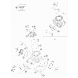 Cylindre et culasse HUSQVARNA 250 TC 2T 2021 