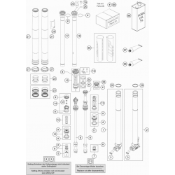 Fourche détaillée HUSQVARNA FC 250 4T 2021 