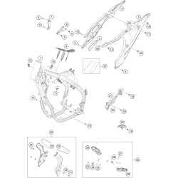 Cadre et boucle arrière HUSQVARNA FC 250 4T 2021 