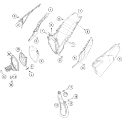 Filtre à air et boîte à air HUSQVARNA FC 250 4T 2021 