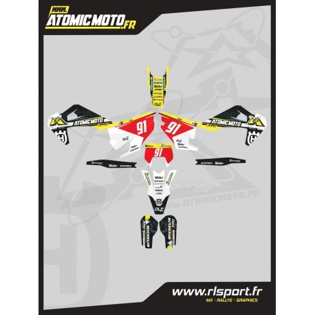 Kit déco replica Team Atomic Moto / Husqvarna - Saison 2020 