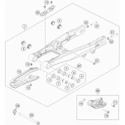 Bras oscillant HUSQVARNA 50 TC 2T 2022 