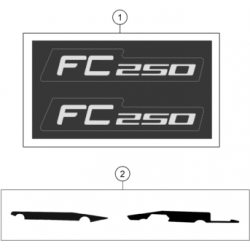 Adhésifs kit déco HUSQVARNA FC 250 4T 2022 