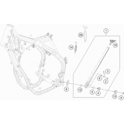 Béquille HUSQVARNA 150 TEi 2T 2022 