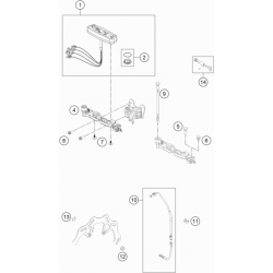 Compteur et système de vérrouillage HUSQVARNA 150 TEi 2T 2022 