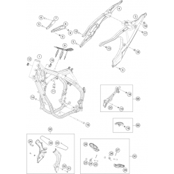 Cadre et boucle arrière HUSQVARNA 250 TEi 2T 2022 