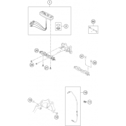 Compteur et système de vérrouillage HUSQVARNA 250 FE 4T 2022 