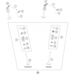 Valves d'échappement HUSQVARNA 350 FE 4T 2022 