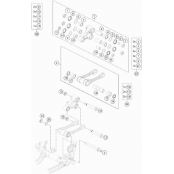 Biellettes suspension HUSQVARNA 450 FE 4T 2022 