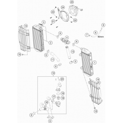 Système de refroidissement HUSQVARNA 450 FE 4T 2022 