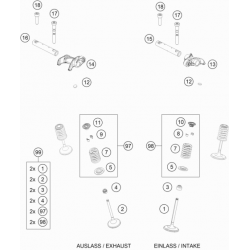 Valves d'échappement HUSQVARNA 450 FE 4T 2022 