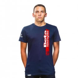 T-shirt bleu marine - rouge Beta Motorcycles