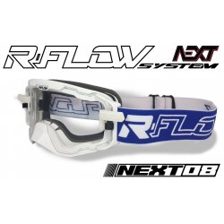 Masque R-FLOW NEXT 08 Blanc / Bleu - Full pack