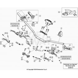 Guidon et maître cylindre BETA 200 RR 2T RACING 2022 