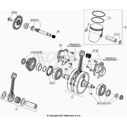 Vilebrequin et bielle BETA 300 RR 2T 2022 
