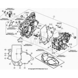 Carter moteur BETA 350 RR 4T RACING 2022 