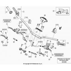 Guidon et maître cylindre BETA 350 RR 4T RACING 2022 