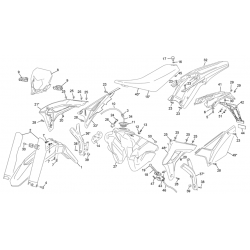 Plastiques SHERCO 125 SE FACTORY 2T 2022 