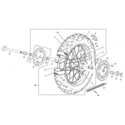 Roue arrière SHERCO 250 SE RACING 2T 2022 