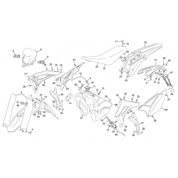 Plastiques SHERCO 250 SE RACING 2T 2022 